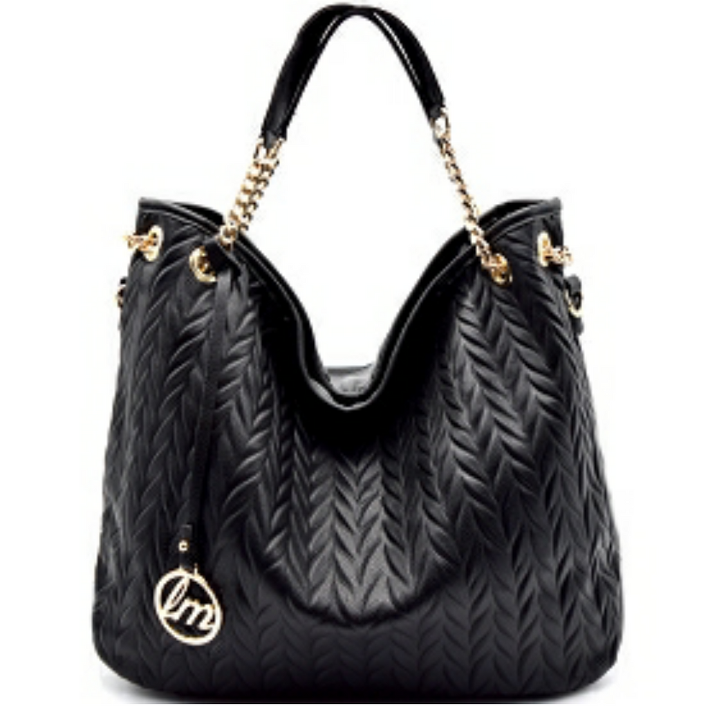 Le Miel Knit Pattern Detail Vegan Leather Hobo Handbag – Kerena Nicole LLC