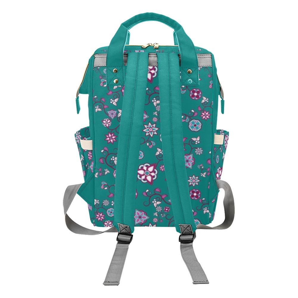 Blue Trio Tuscan Multi-Function Diaper Backpack/Diaper Bag