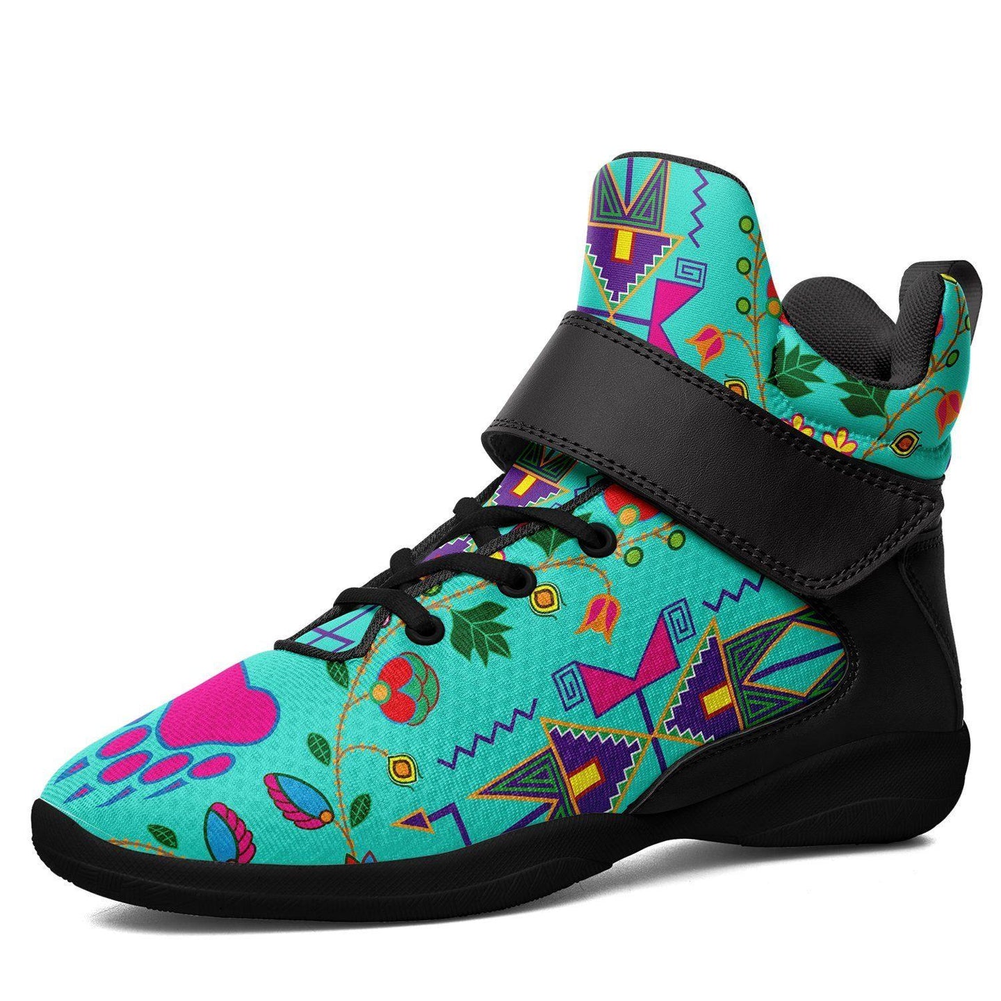floral high top shoes