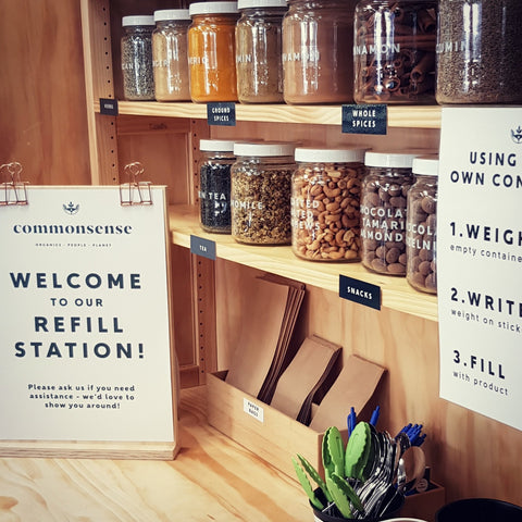 Organic food store Commonsense in Fair Trade Town Wellington, New Zealand