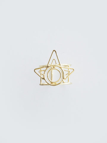 deco beam ring gold