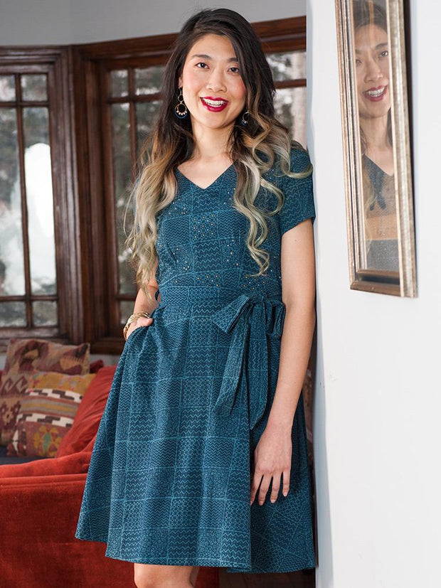 Reversible Stitch Dress Dusk - Fair Trade Dresses | Mata ...