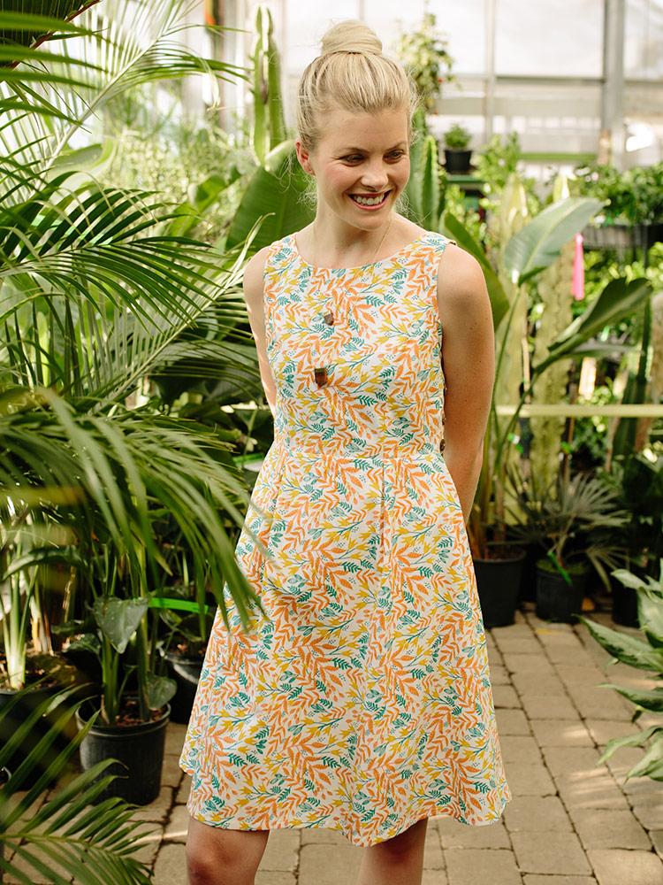 floral and pastel dress