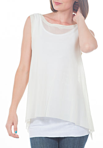 SLEEVELESS LAYERED TOP