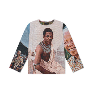 Royal Priesthood: Nelson Mandela Tapestry Woven Sweatshirt - DA SPOT NYC