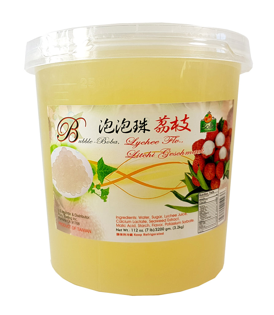 Bolle LYCHEE  Popping  Boba Pearls 112 Oz 7 lbs Restaurant 