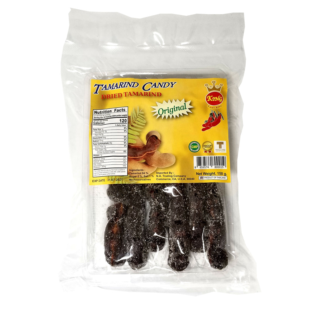 King Tamarind Thai Sweet Dried Tamarind Candy With Seeds 150 G Pack Secretpantryla