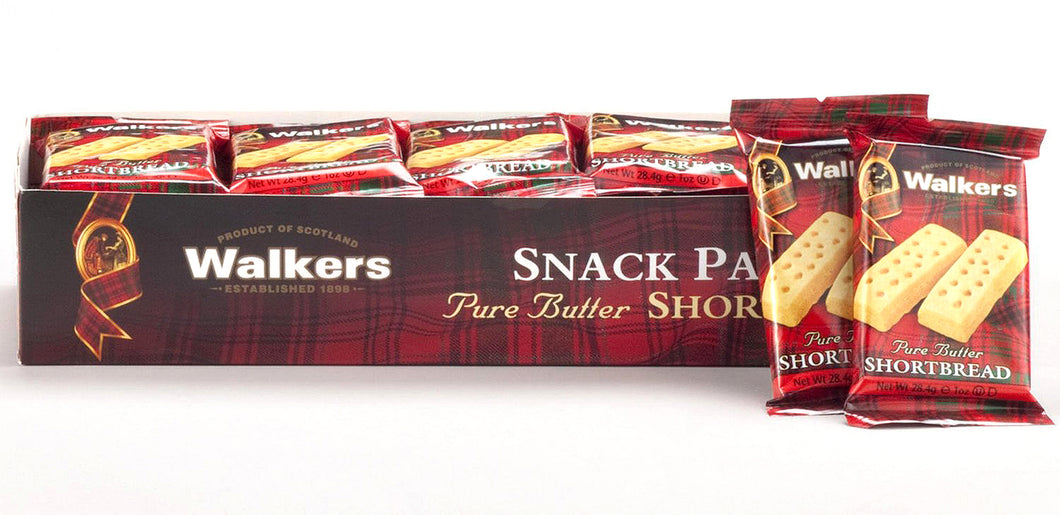 walkers shortbread fingers shortbread cookies snack packs