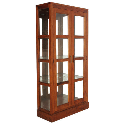 French Riviera Paris Display Cabinet Light Pecan Color Rmy368