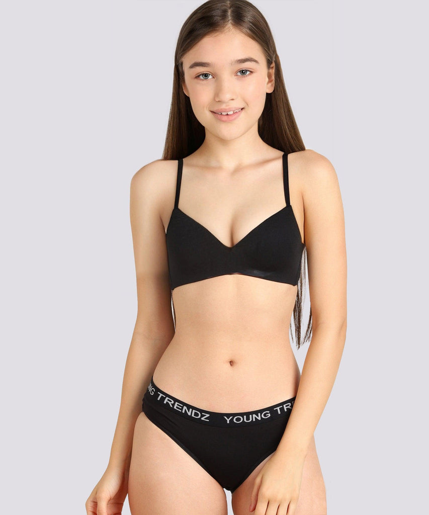 Girls YT Elastic Hipster Black Panty – Young Trendz