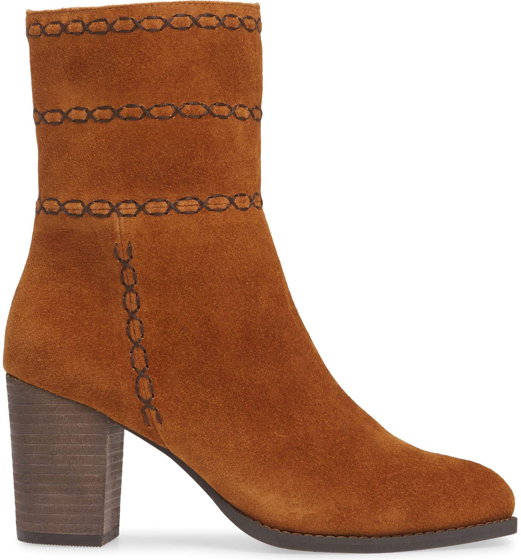 rust suede boots