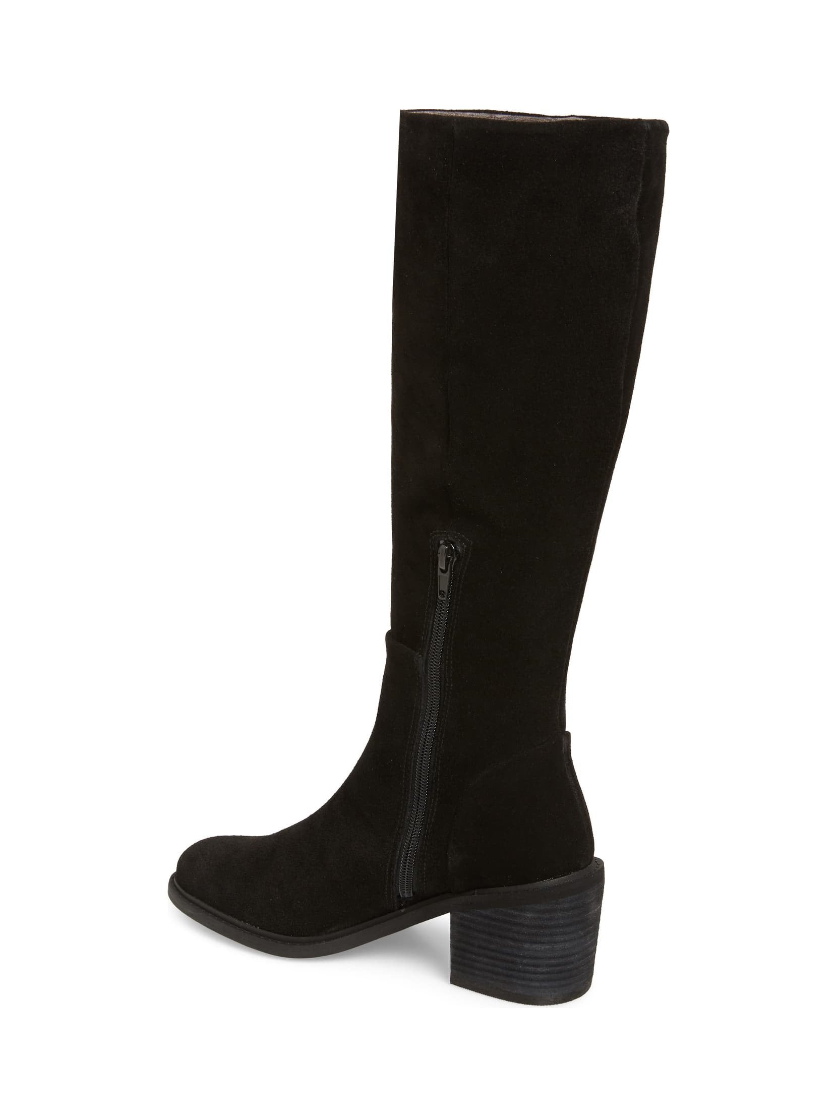 Avon Black Suede Tall Boot - B.O.G 