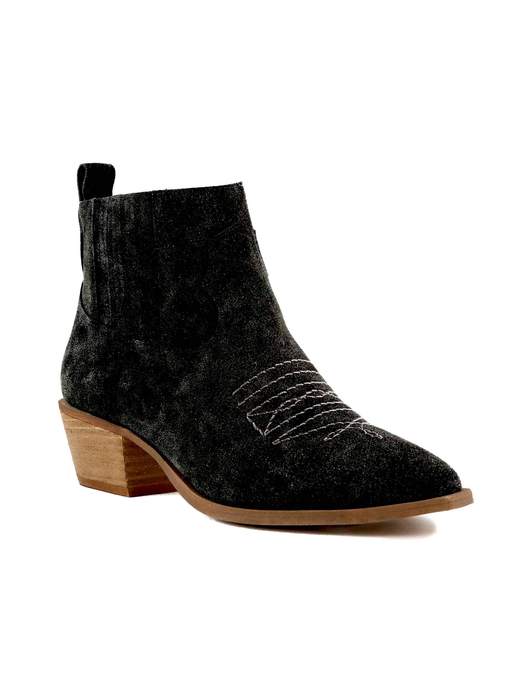 suede western booties