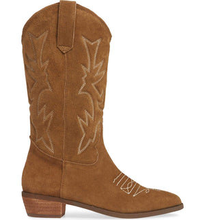tan suede western boots