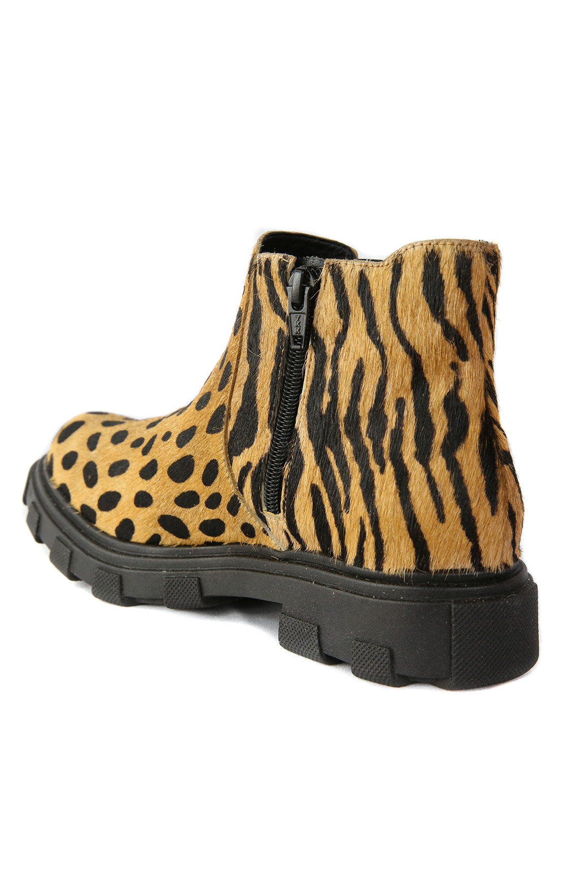 leopard chelsea booties