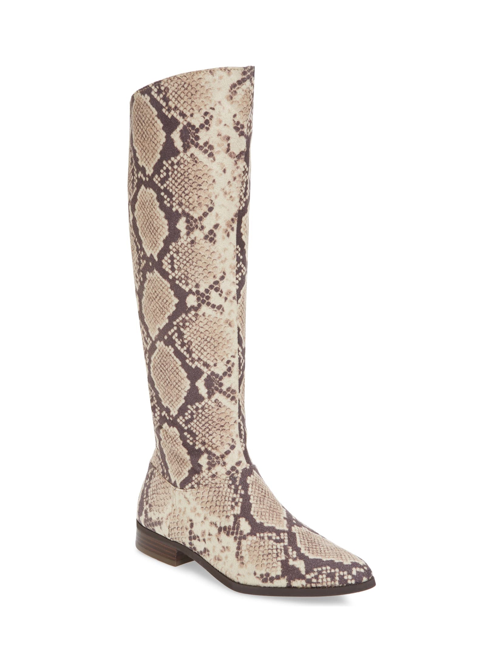 snakeskin riding boots
