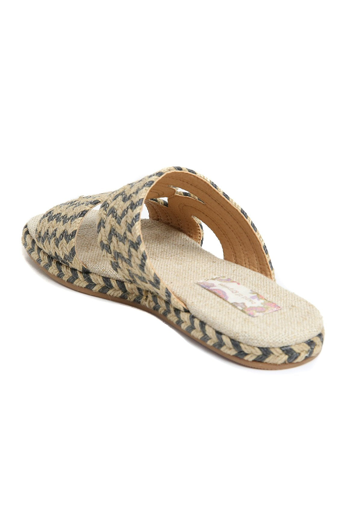 Playa Vegan Black Natural Braided Slide Sandal - B.O.G. Collective