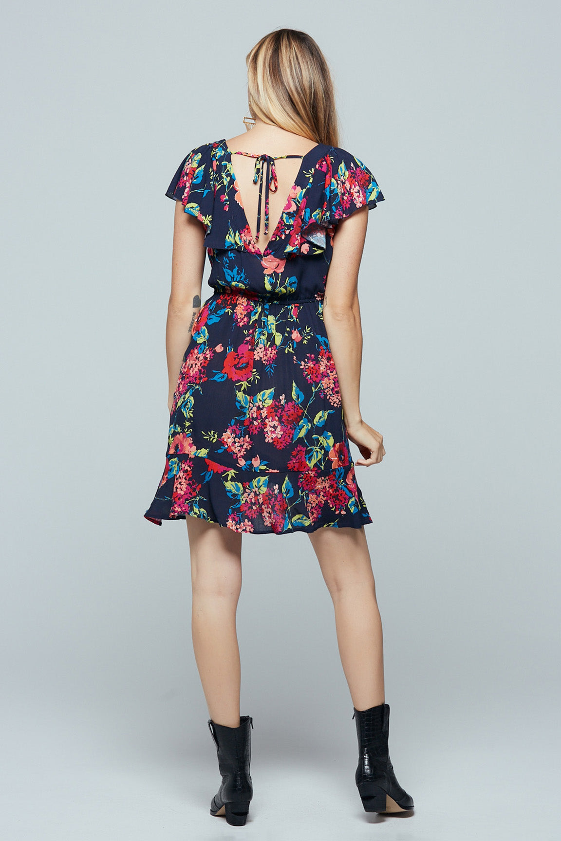 floral rose dress