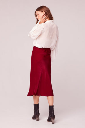 red slip skirt