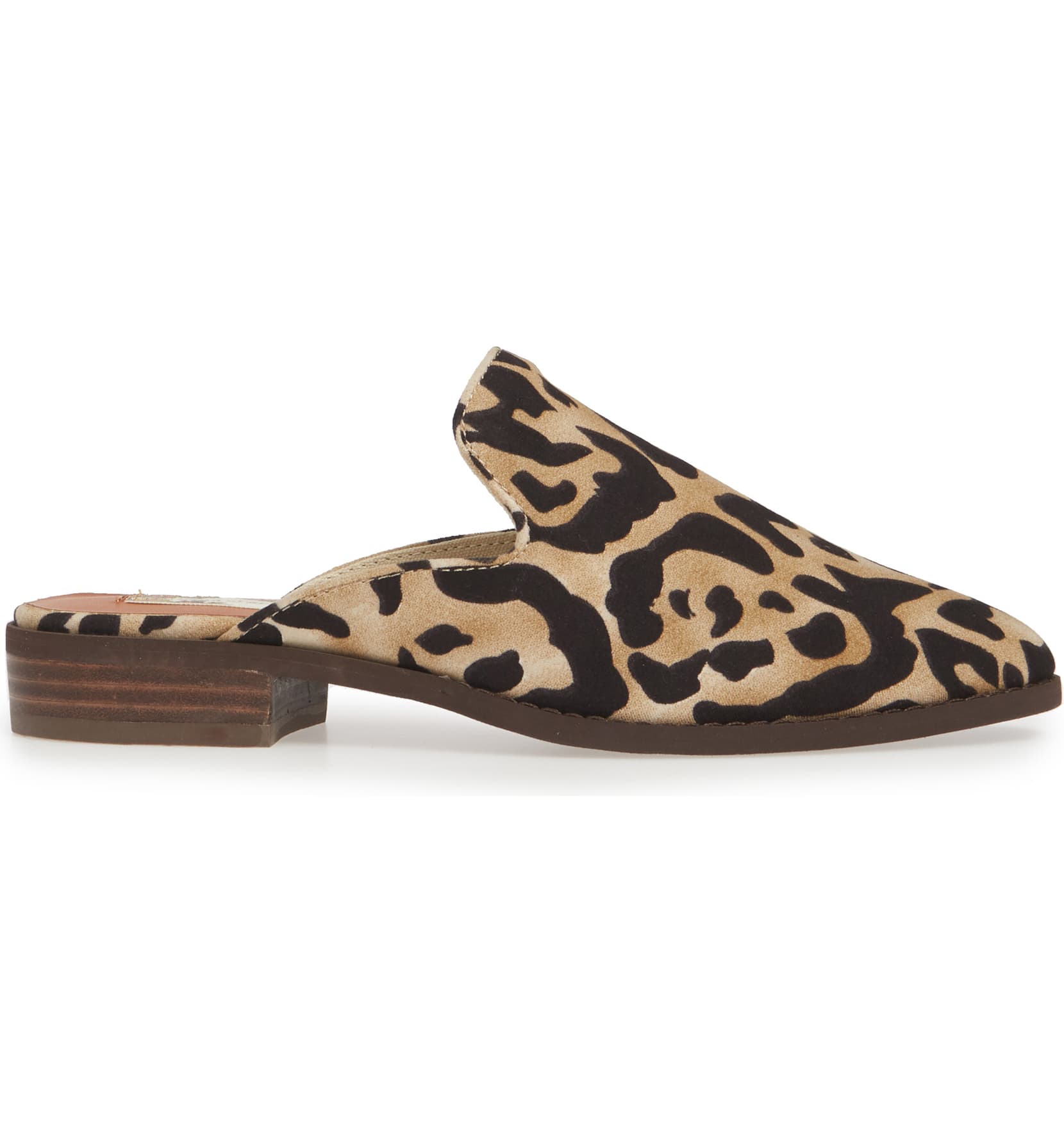 leopard loafer mule