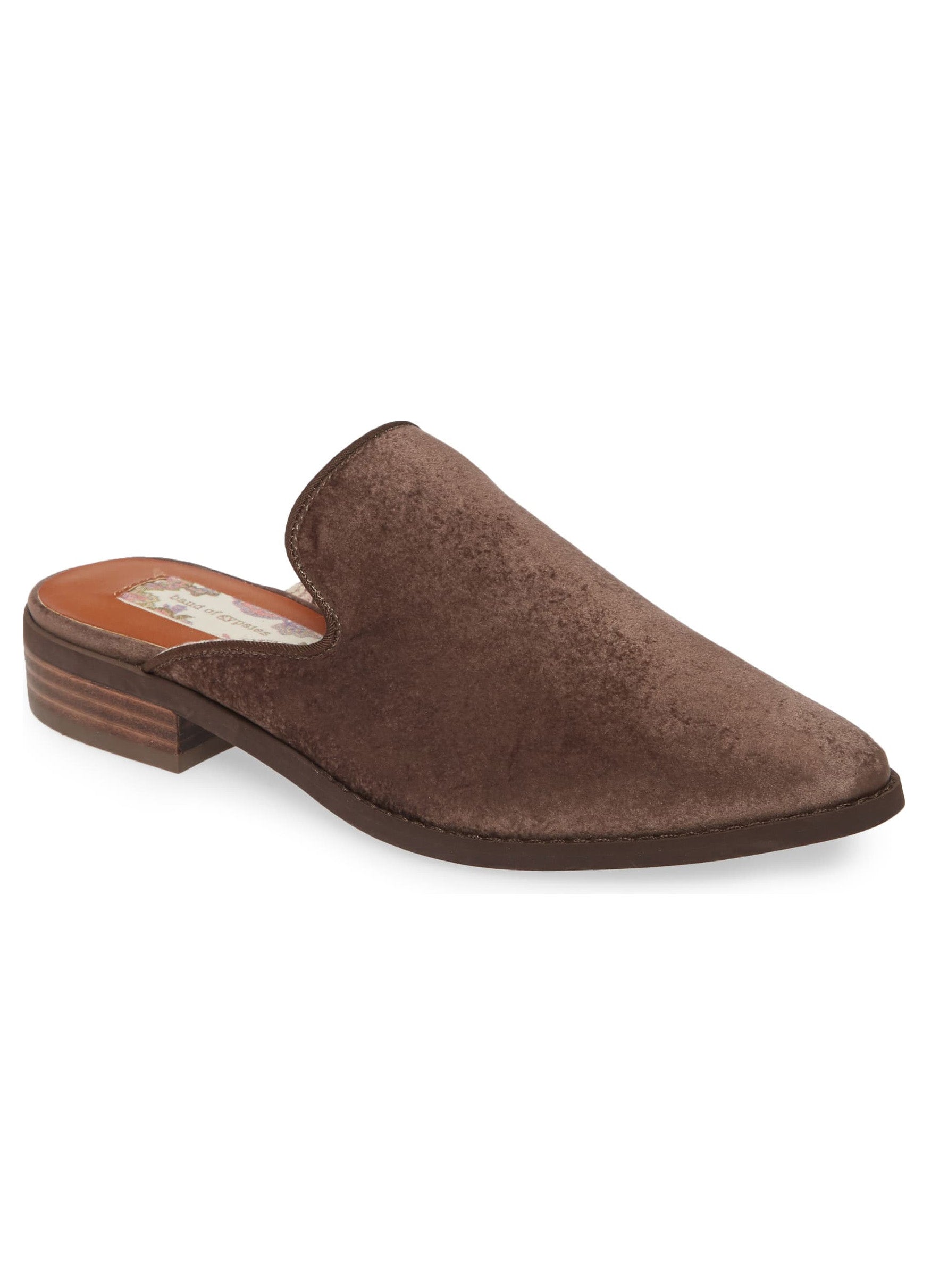 Skipper Taupe Velvet Loafer Mule - B.O 