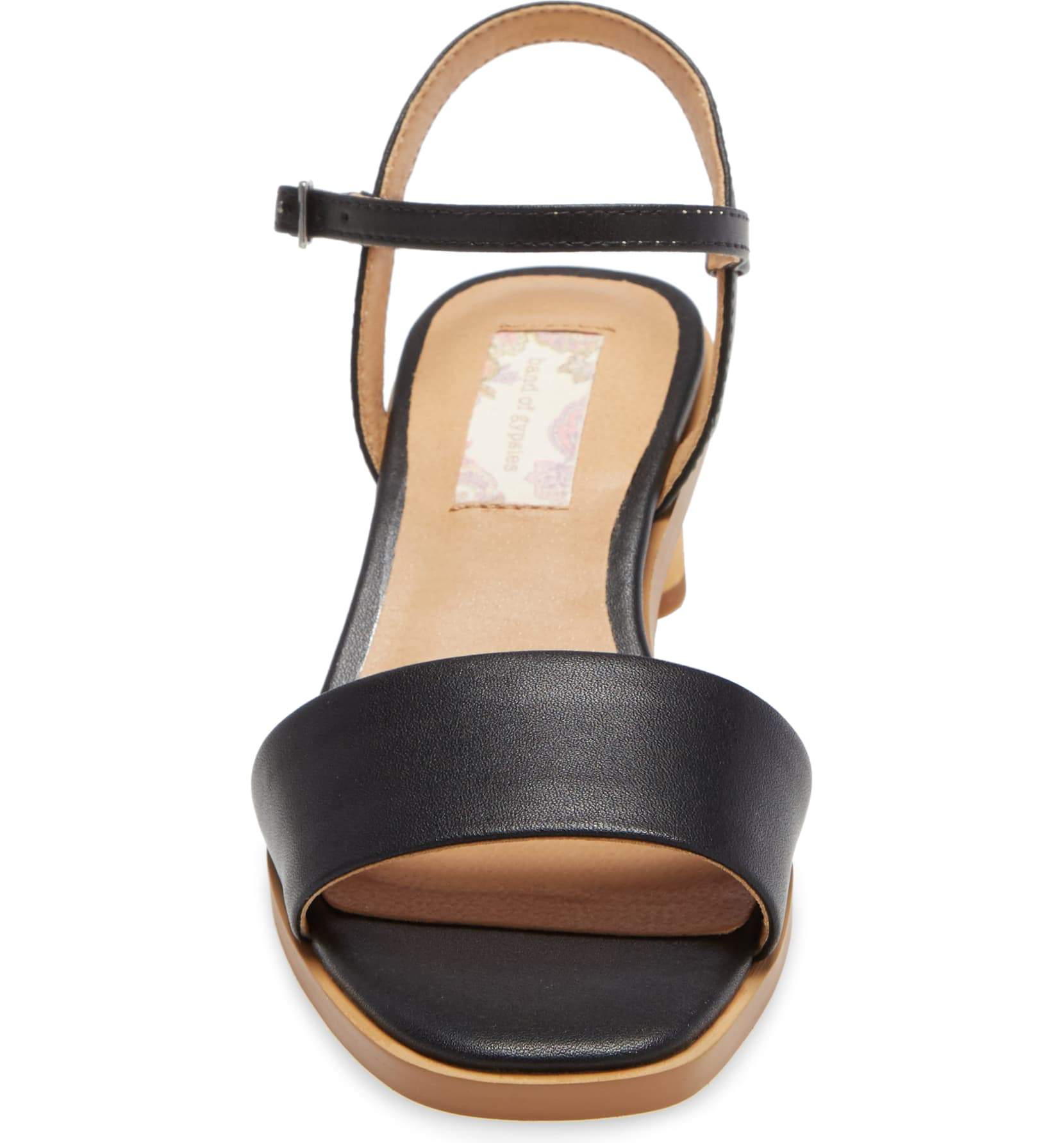 Sandals Details about Vegan Sandal Middle Chunky Block Heel Peep Toe ...
