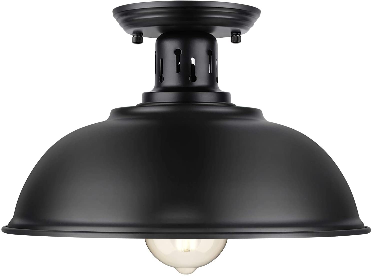 black ceiling lampshade