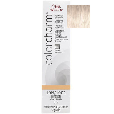 Wella Color Charm Permanent Gel Hair Color Satin Blonde Any