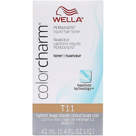 Wella Permanent Liquid Hair Toner Lightest Beige Blonde 1 4oz