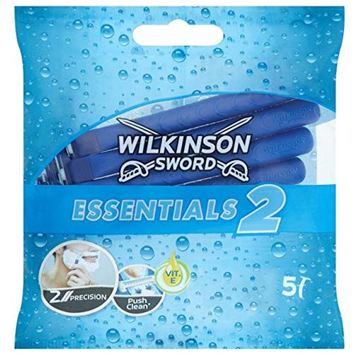 Wilkinson Sword Essentials II 5 Sensitive Disposable Razors for Men