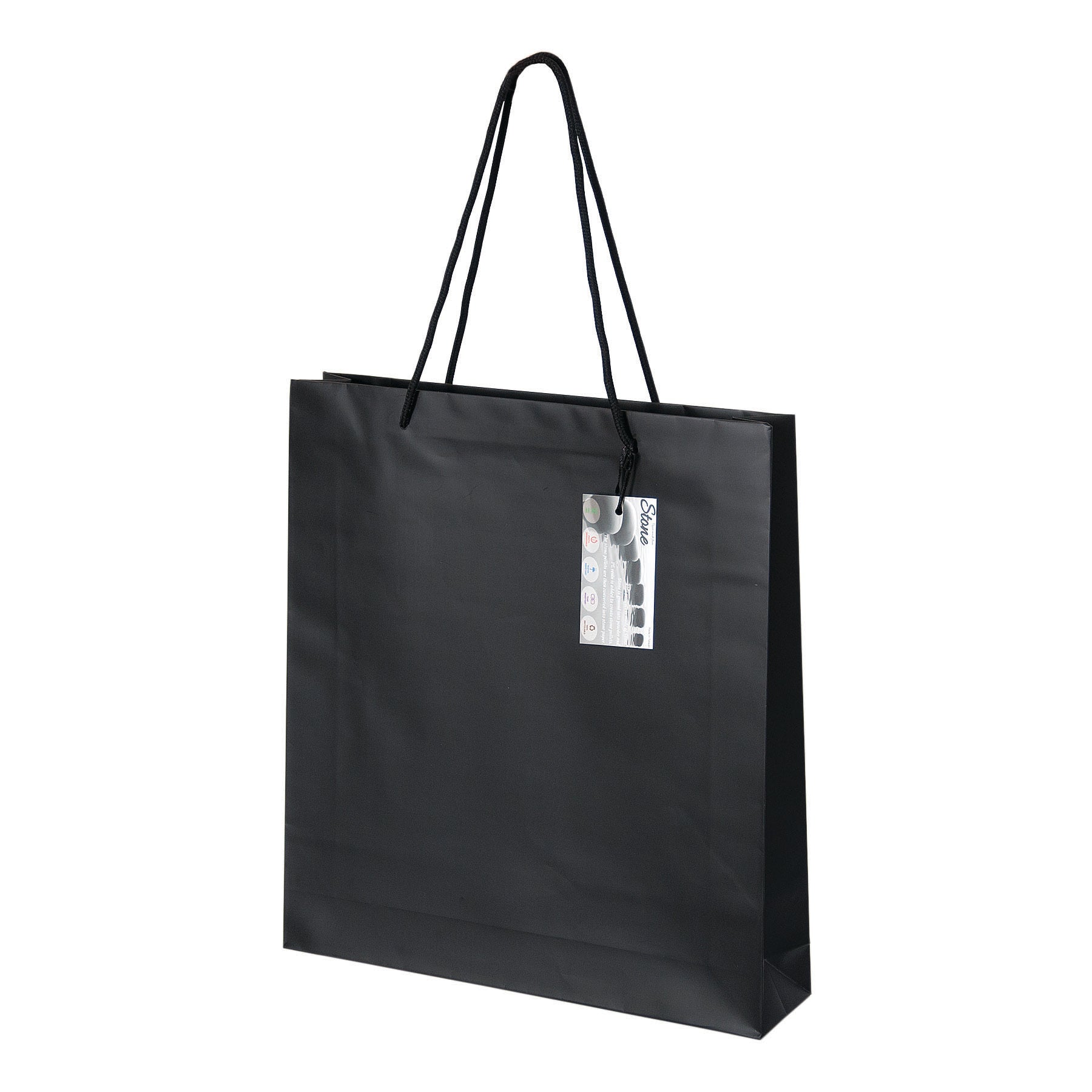 black Stone Paper Tote