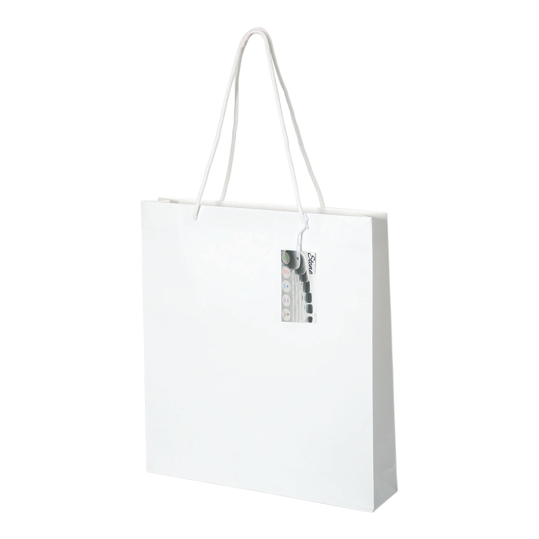 white Stone Paper Tote