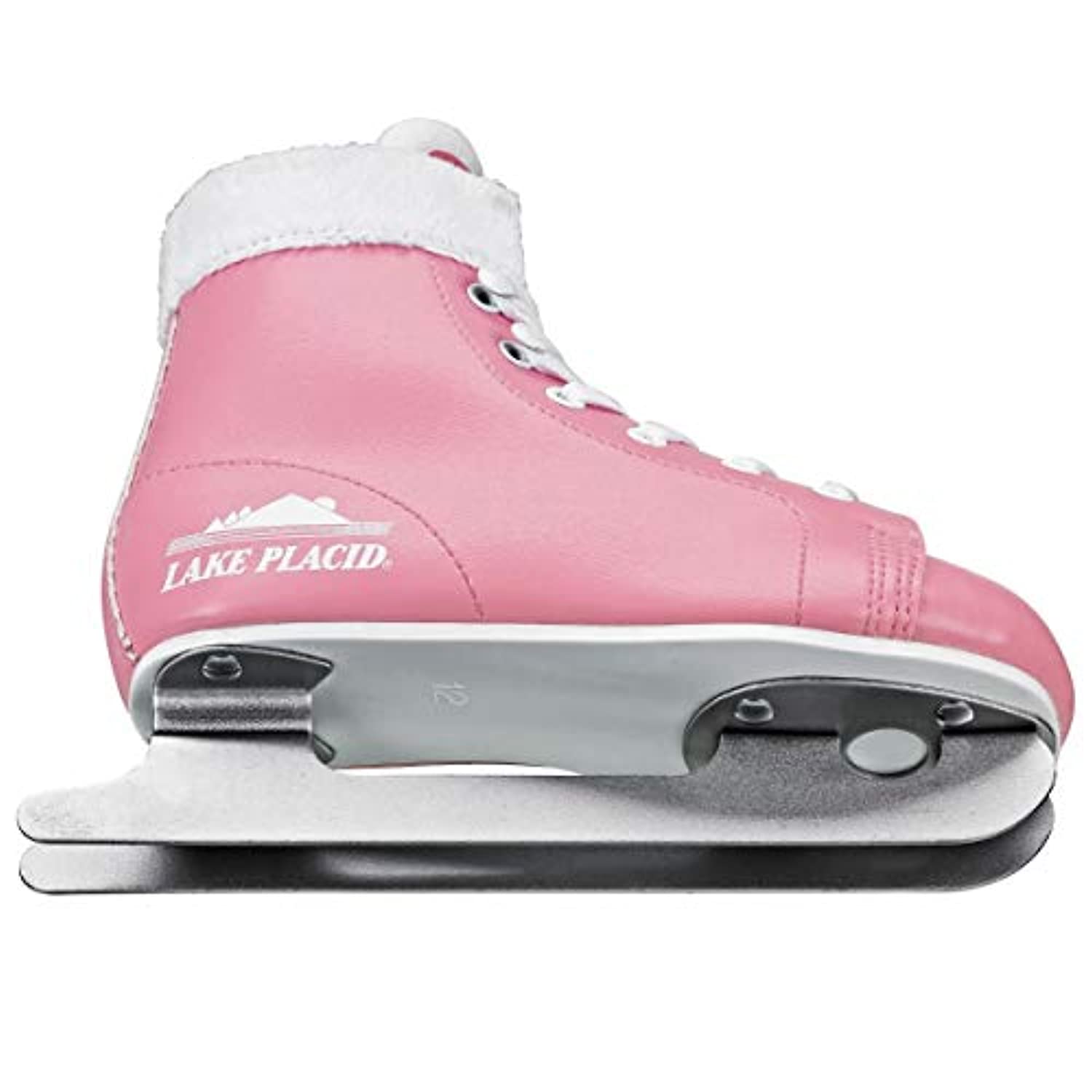 Lake Placid Starglide Girl's Double Runner Figure Ice Skate, Pink/Whit