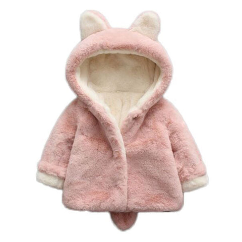 Miyanuby Newborn Baby Girl Boys Fleece Jacket Faux Fur Warm Winter Outdoor  Hooded Coat Outerwear Outfits : : Fashion