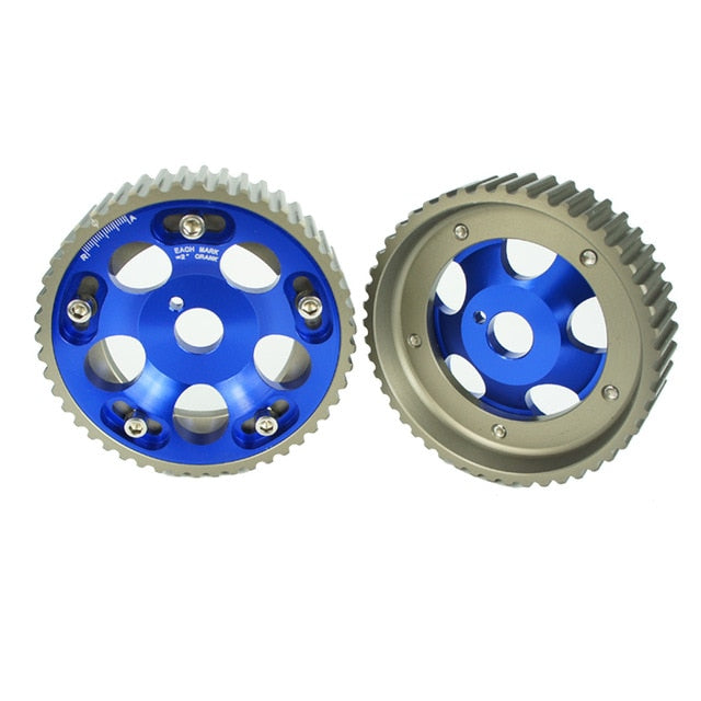 2 pcs cam gears pulley kit alloy timing belt gear pulley for toyota su npboosted cad