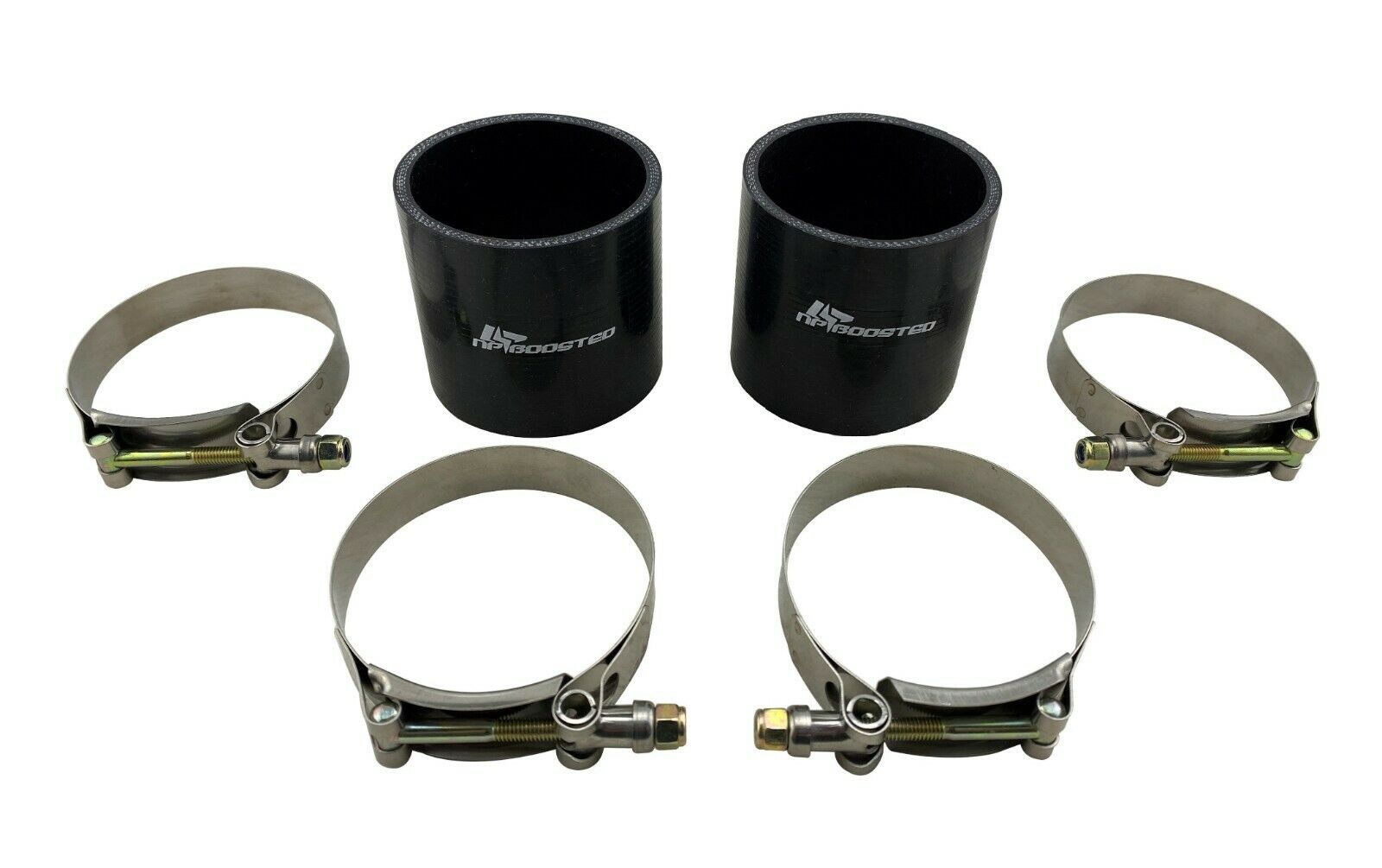 2.5 Inch Intercooler Hose Clamps + 2 Chargepipe Boot Couplers & 4 TBo