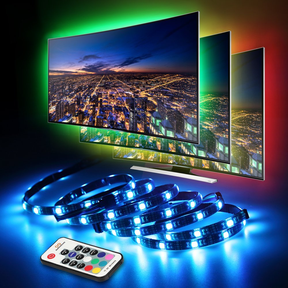 LED TV Backlight, infinitoo LED Lights 4 * 50CM Set, USB LED Strip Lig