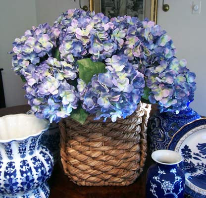 Blue Hydrangea Basket – Ridgewood Designs