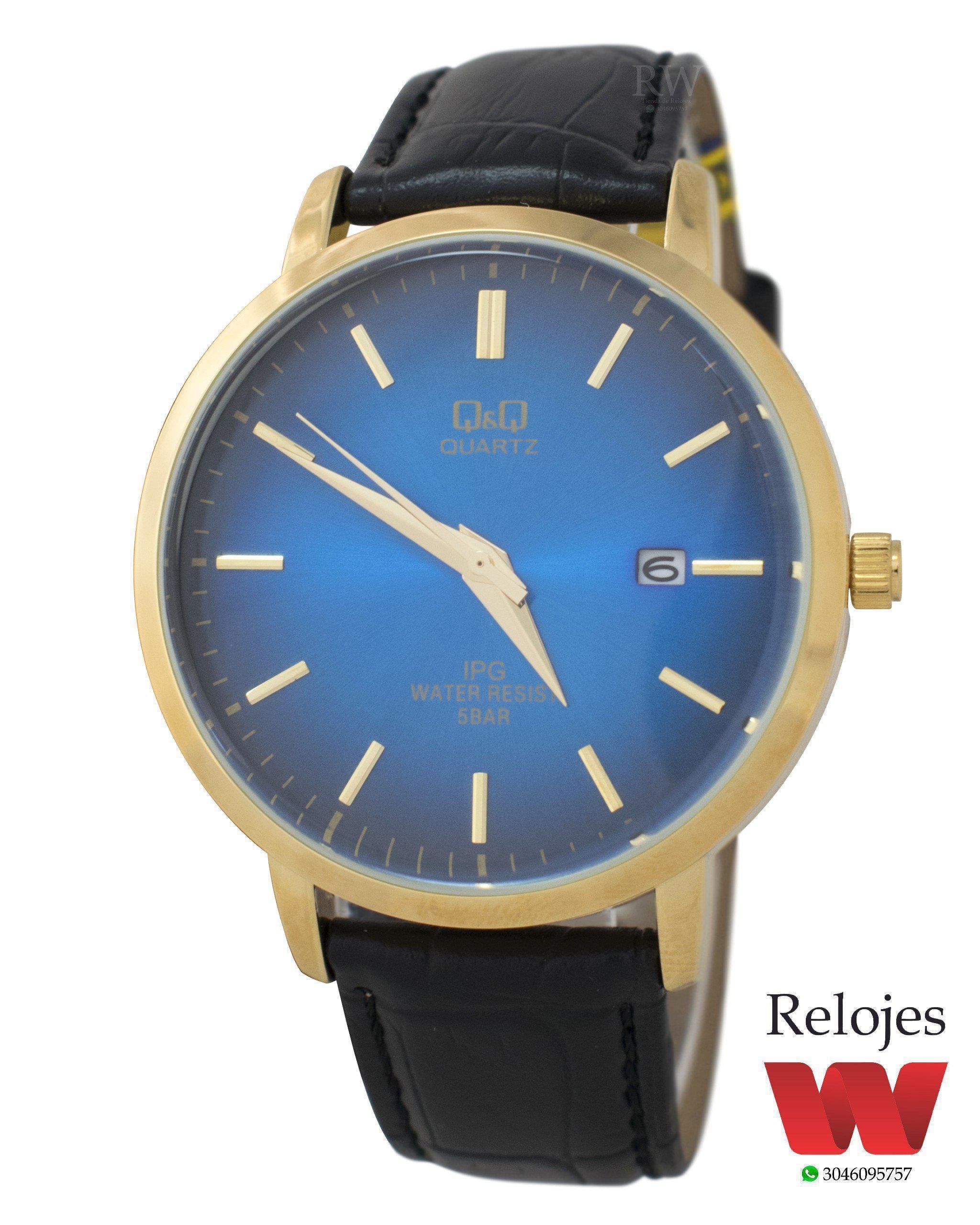 Reloj Q&Q Hombre Negro Plateado A486J302Y – Relojes W