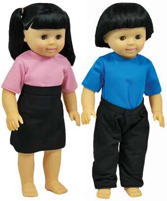 girl and boy doll