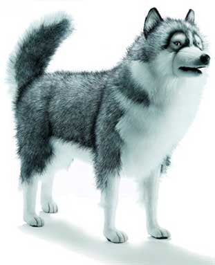 alaskan husky stuffed animal