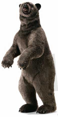 realistic stuffed grizzly bear