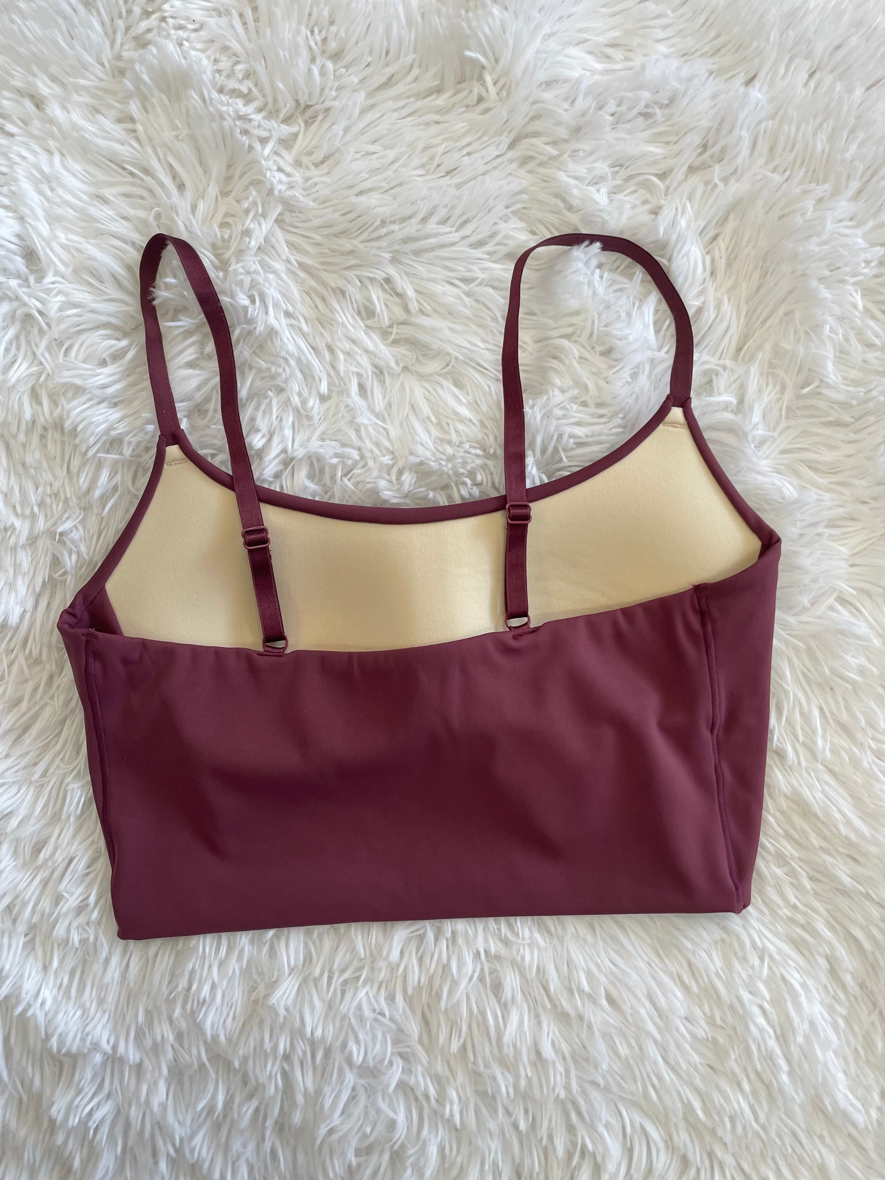 Dark Mauve Silky Bralettes