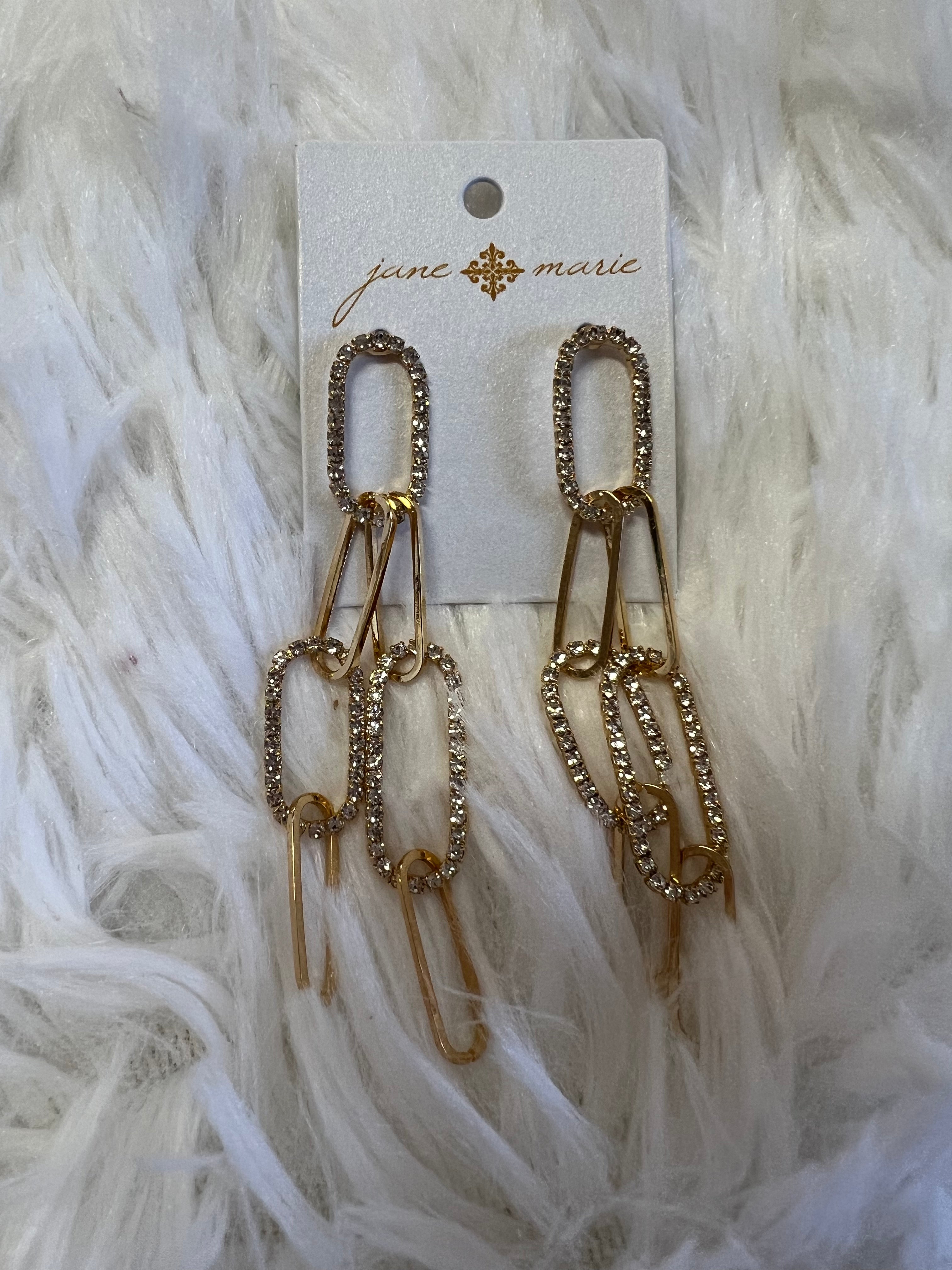 Chain Linked Bling Earring
