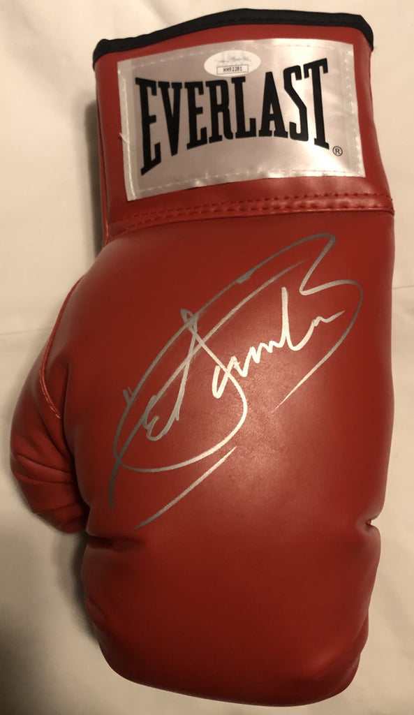 Canelo Alvarez Red Everlast Autographed silver signed Boxing Glove JSA ...