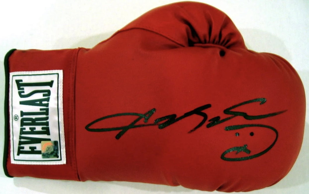 sugar ray leonard autograph glove