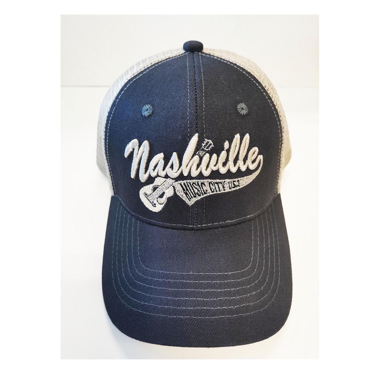 Nashville Cap Blue w/ Gray Mesh | Mid-South Products