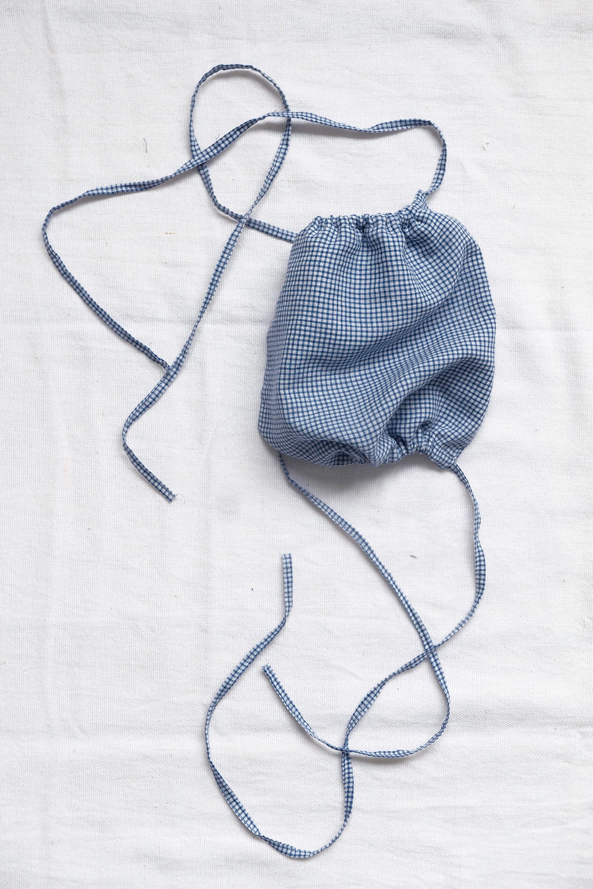 Set of Face Masks in Gingham Khadi Cotton