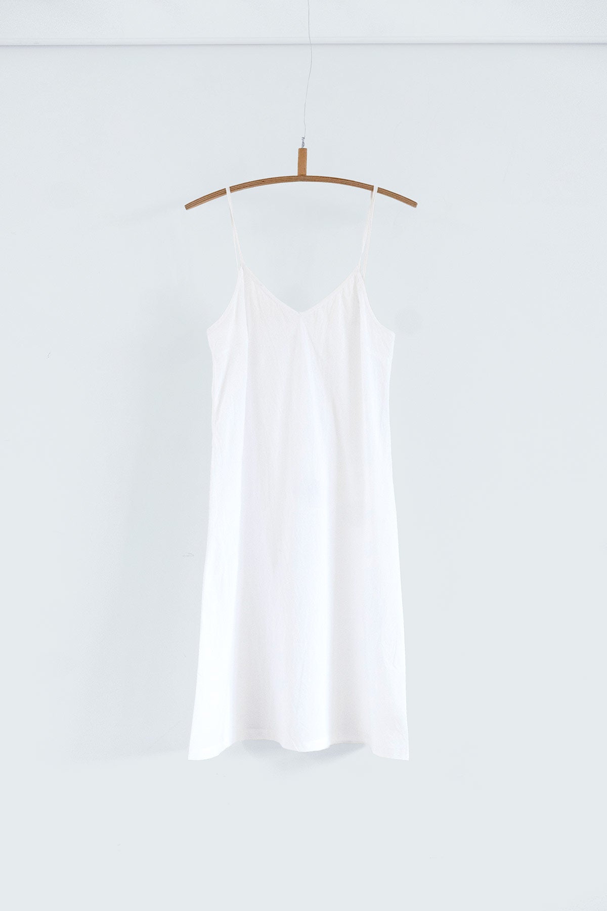 long white cotton slip