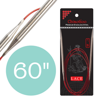 9-Size 6/4mm ChiaoGoo Red Circular Knitting Needles - 812208026429